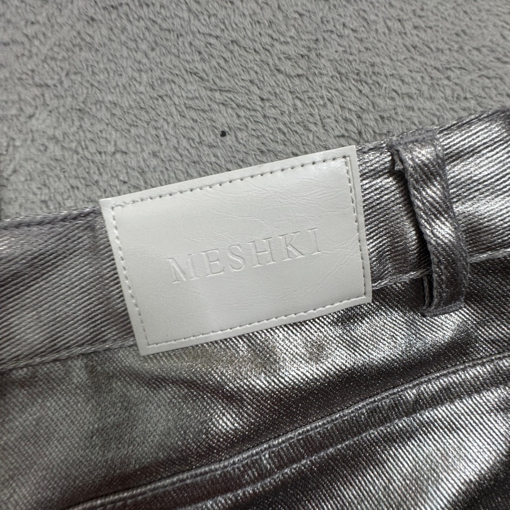 NWT Meshki Silver Women's Jeans‎ Size XXXL Wide Leg (W38in. x L29in.) BRAND NEW - Picture 14 of 14